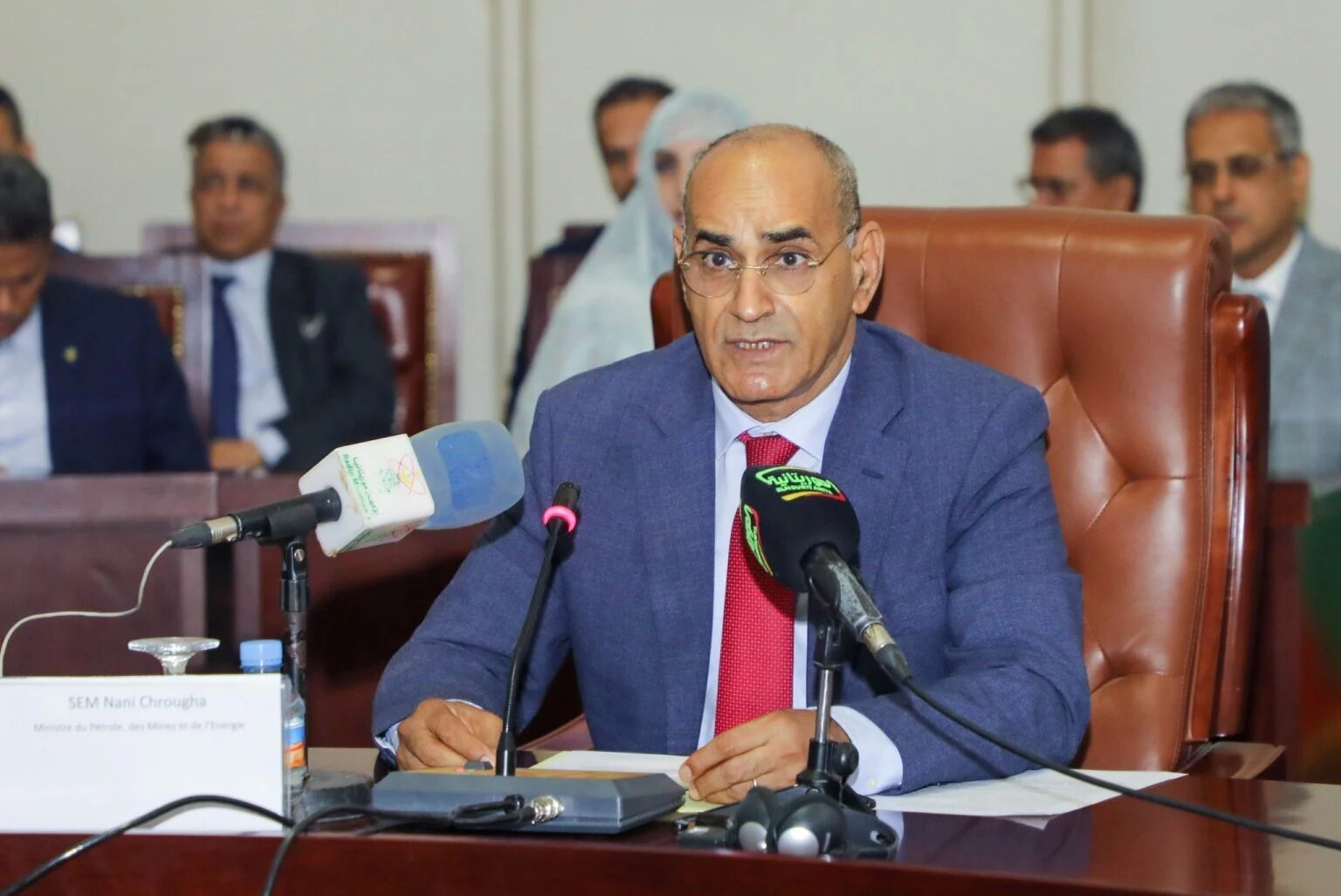 وزير البترول والمعادن والطاقة الموريتاني الناني ولد اشروقة 