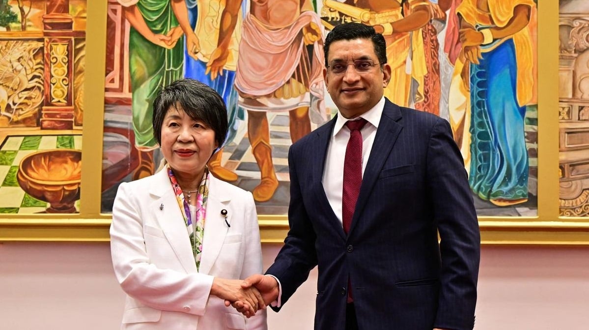وزيرا خارجية اليابان وسريلانكا