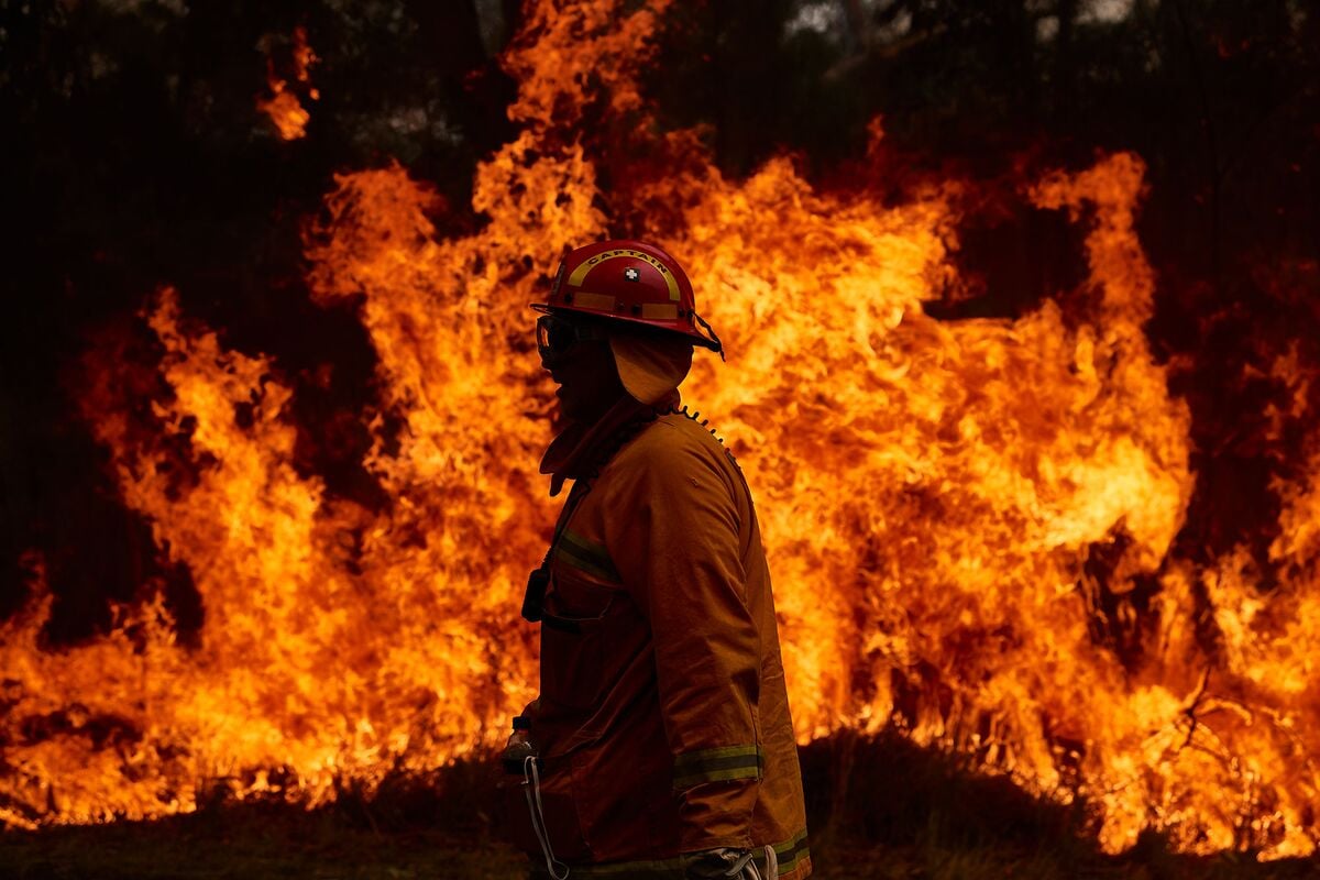 حريق في أستراليا بسبب الجفاف