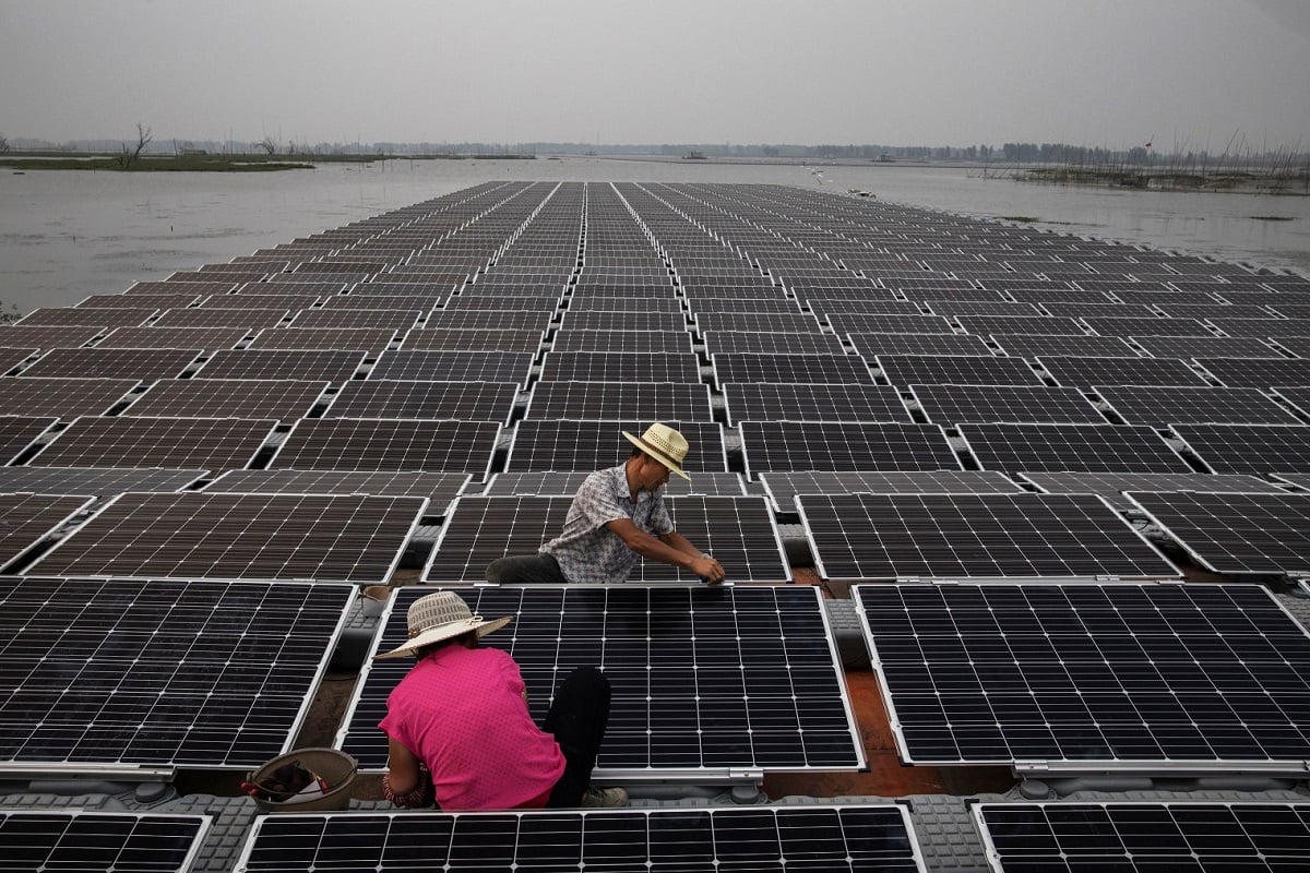 مزرعة توليد كهرباء بالطاقة الشمسية في الصين