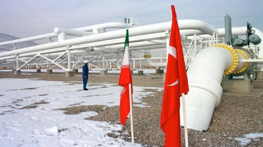 خطوط نقل الغاز الإيراني إلى تركيا