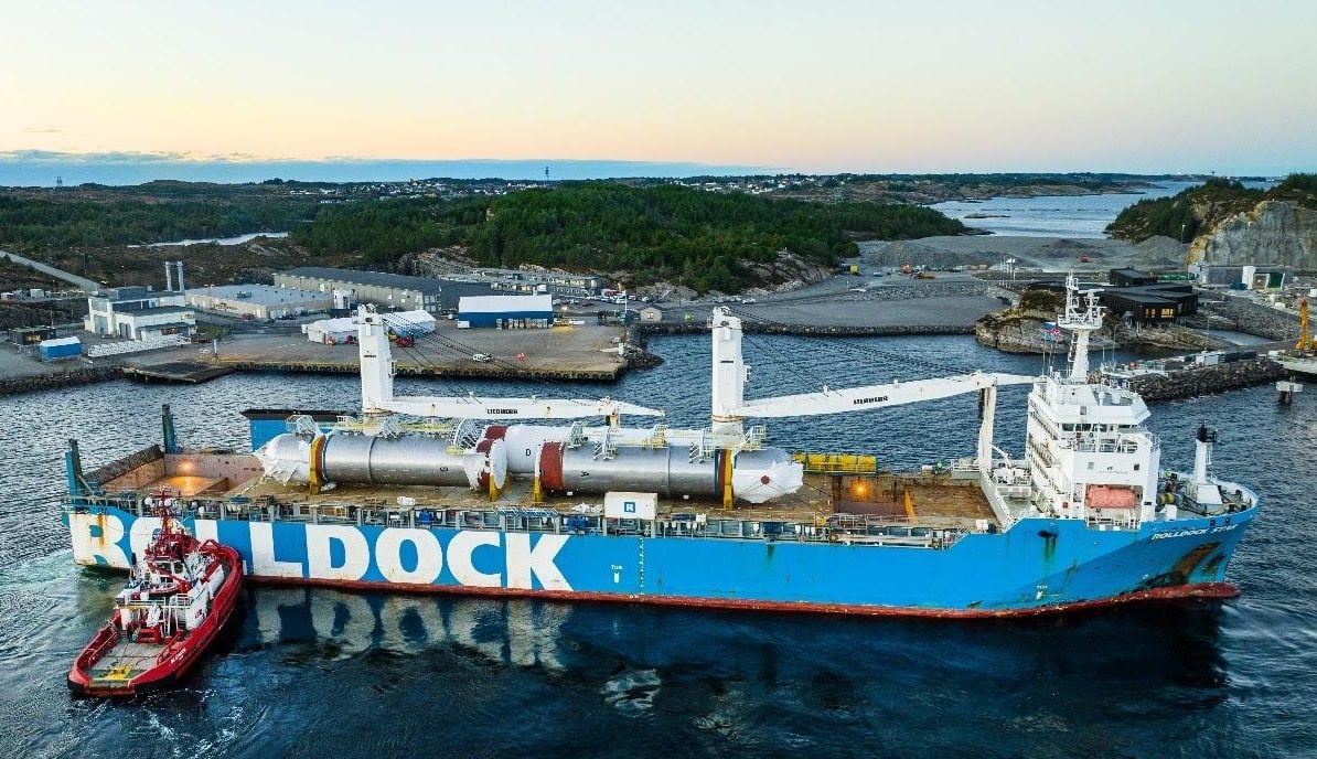 إحدى السفن التابعة لأول مشروع لاحتجاز الكربون وتخزينه في النرويج 