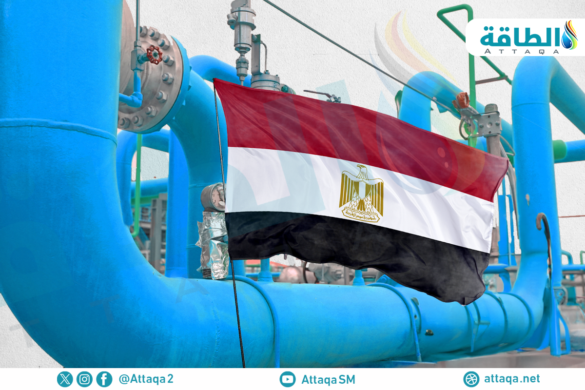 إنتاج مصر من الغاز الطبيعي