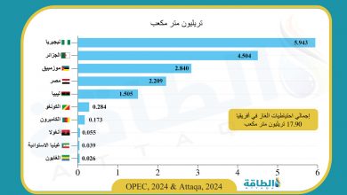 Photo of أكثر الدول امتلاكًا لاحتياطيات الغاز في أفريقيا.. 3 بلدان عربية بالقائمة (إنفوغرافيك)