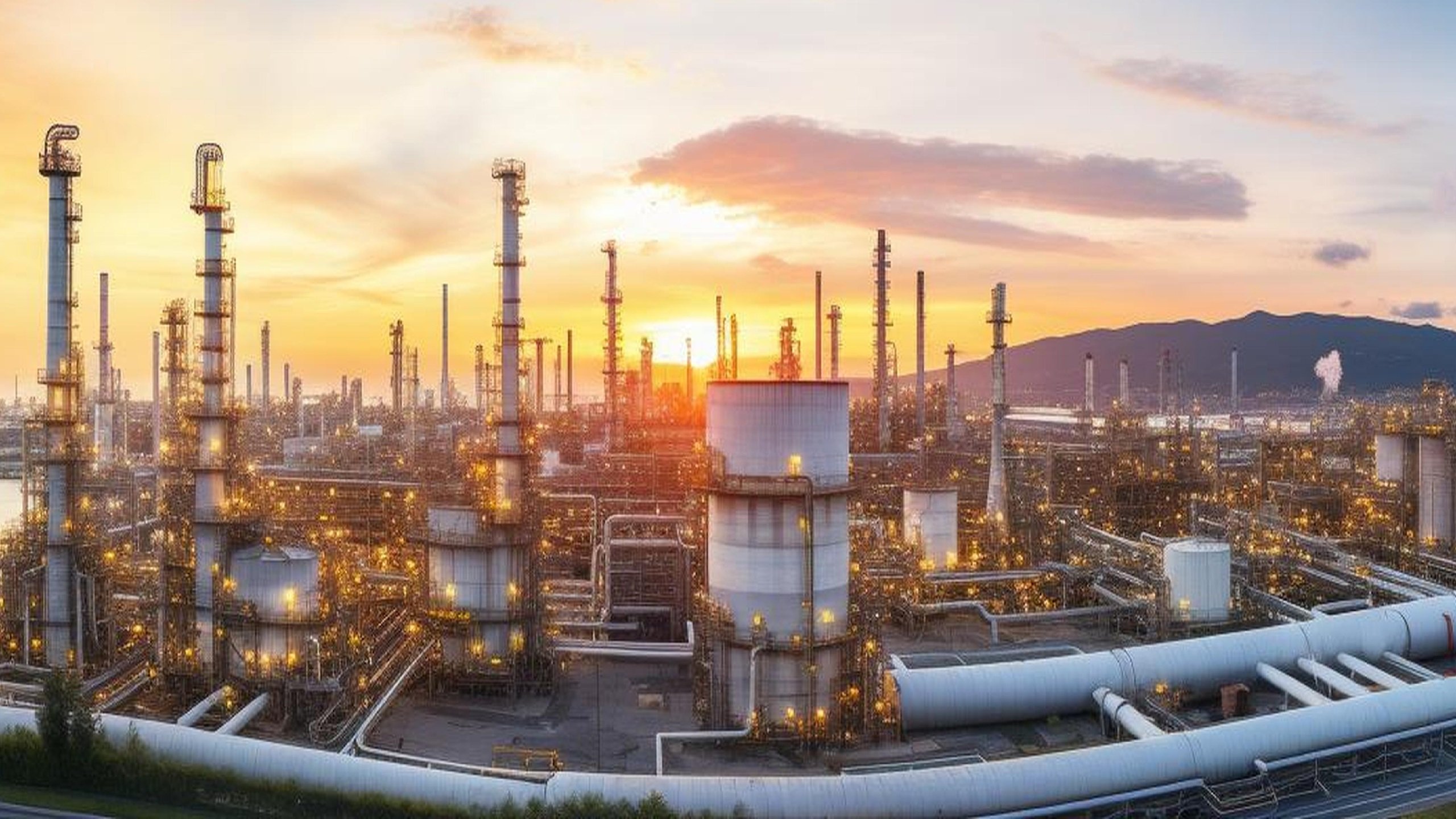 محطة كهرباء عاملة بالغاز في العراق