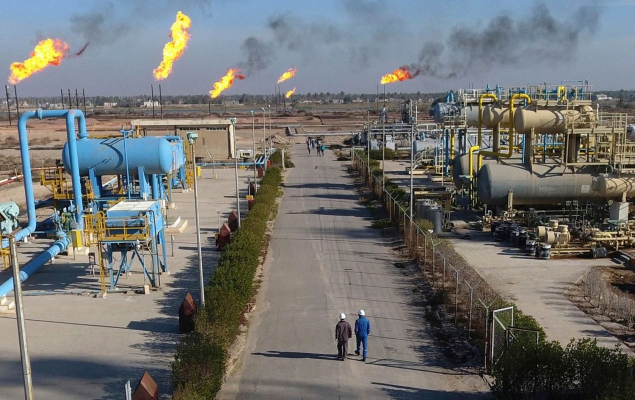 احتياطيات حقل اللحيس النفطي في العراق