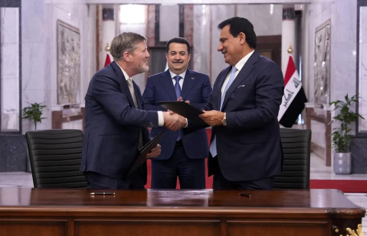 من مراسم توقيع أكبر صفقة كهرباء في تاريخ العراق