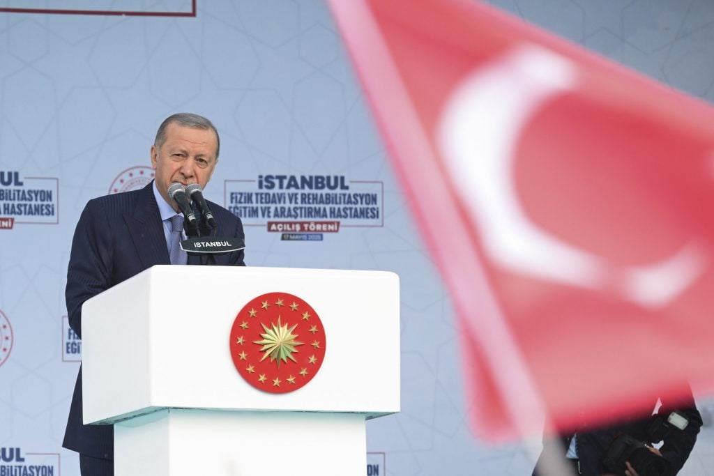 الرئيس رجب طيب أردوغان خلال إعلان كشف جديد للغاز الطبيعي في تركيا