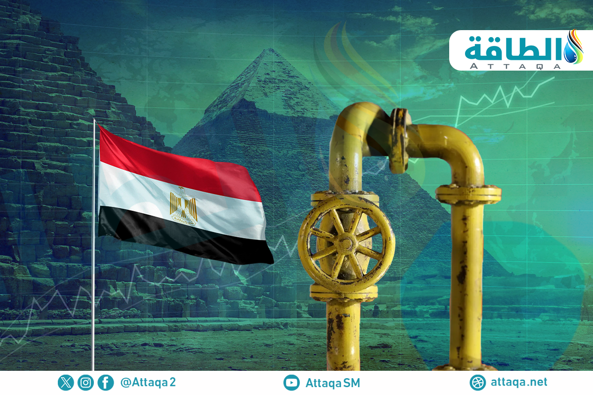 إنتاج مصر من الغاز