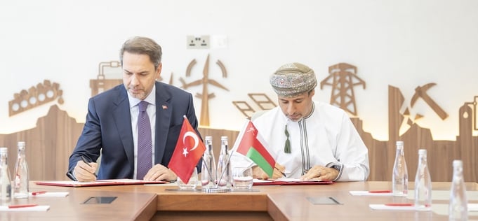 جانب من مراسم توقيع مذكرة التفاهم بين سلطنة عمان وتركيا