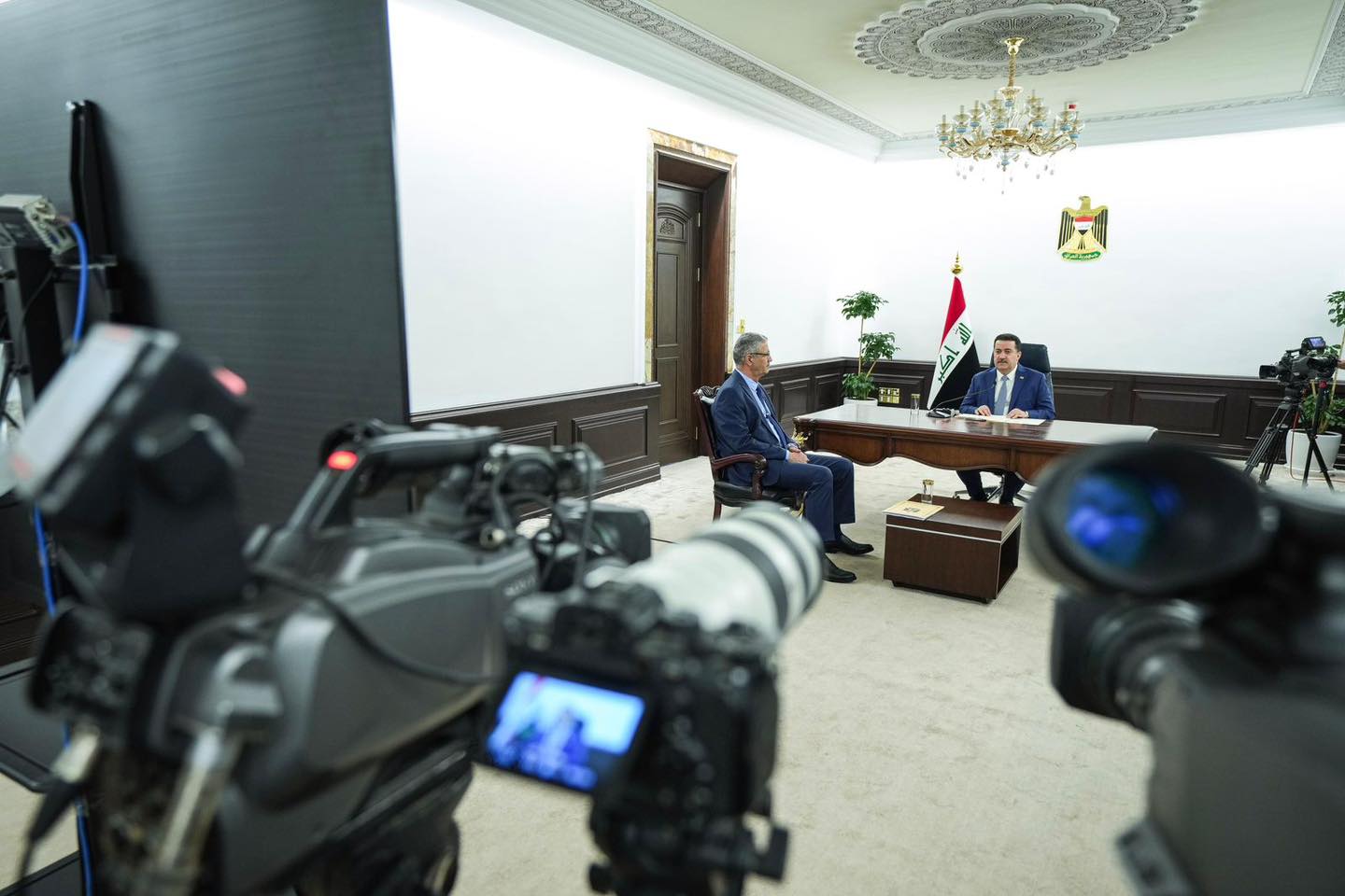 لحظة إطلاق أعمال توسعة مصفاة الديوانية