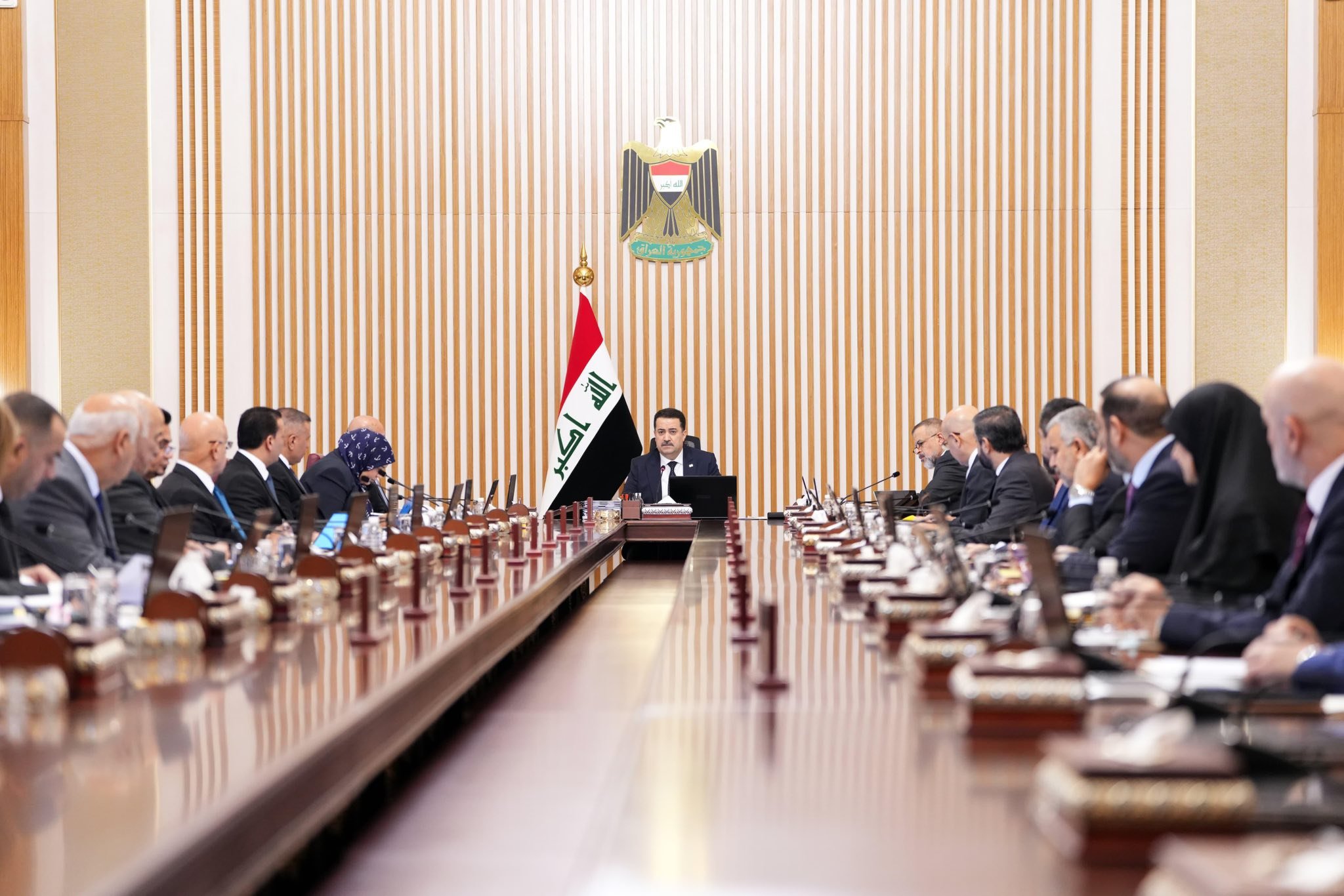 جانب من جلسة مجلس الورزاء العراقي