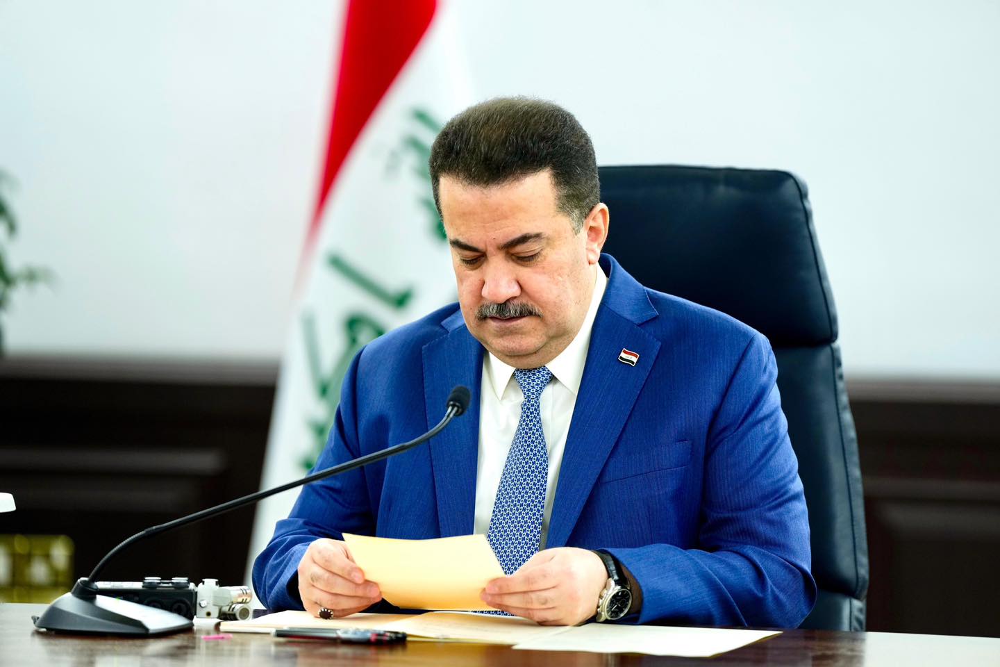 لحظة إطلاق أعمال توسعة مصفاة الديوانية
