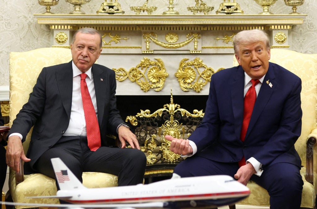 الرئيسان الأميركي دونالد ترمب والتركي رجب طيب إردوغان