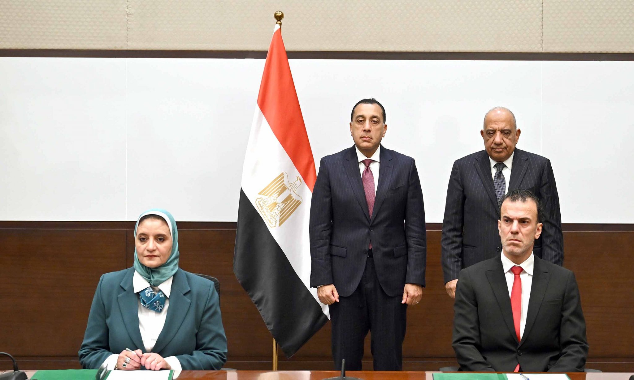 من مراسم اتفاقية دراسات مشروع الربط الكهربائي مع أوروبا- الصورة من مجلس الورزاء المصري (15 أكتوبر 2025)