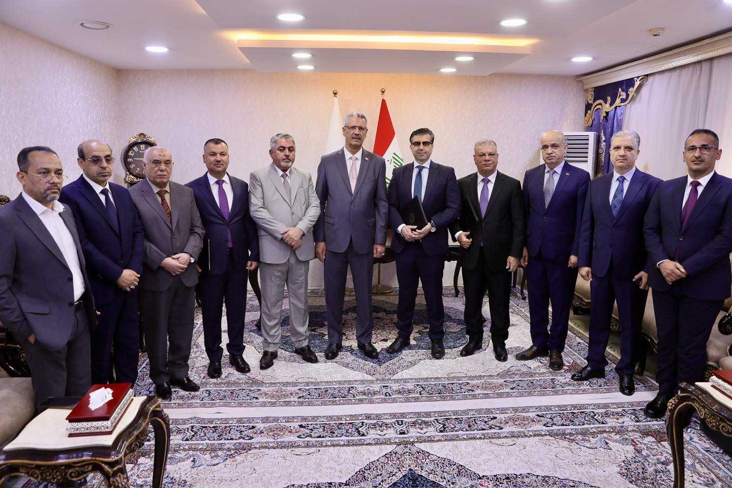 من مراسم تفعيل عقود حقول كركوك- الصورة من وزارة النفط العراقية