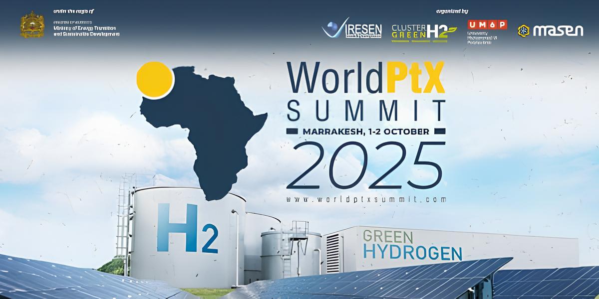 شعار القمة العالمية للهيدروجين الأخضر وتطبيقاته (Power-to-X 2025)