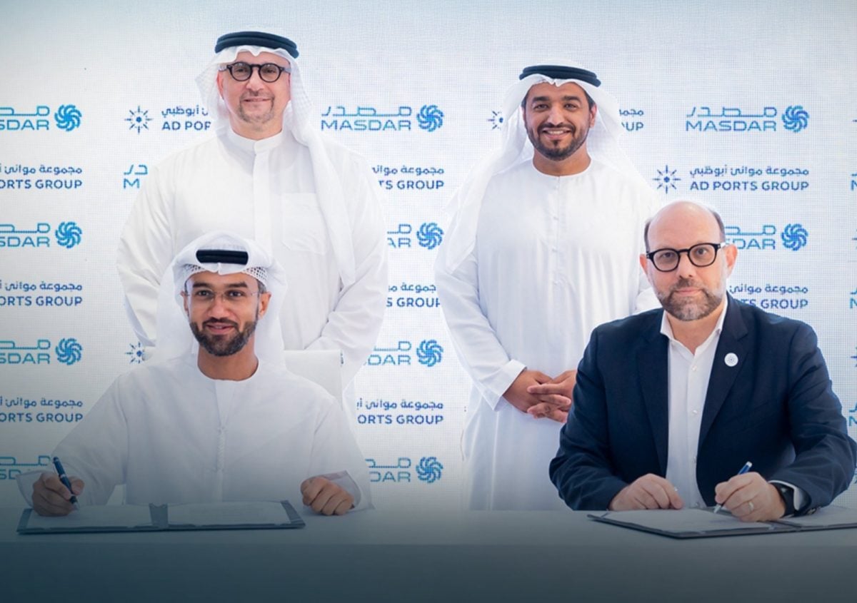 التعاون بين موانئ أبو ظبي ومصدر الإماراتية