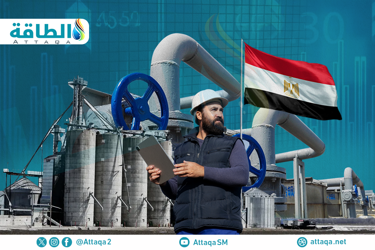 إنتاج مصر من الغاز