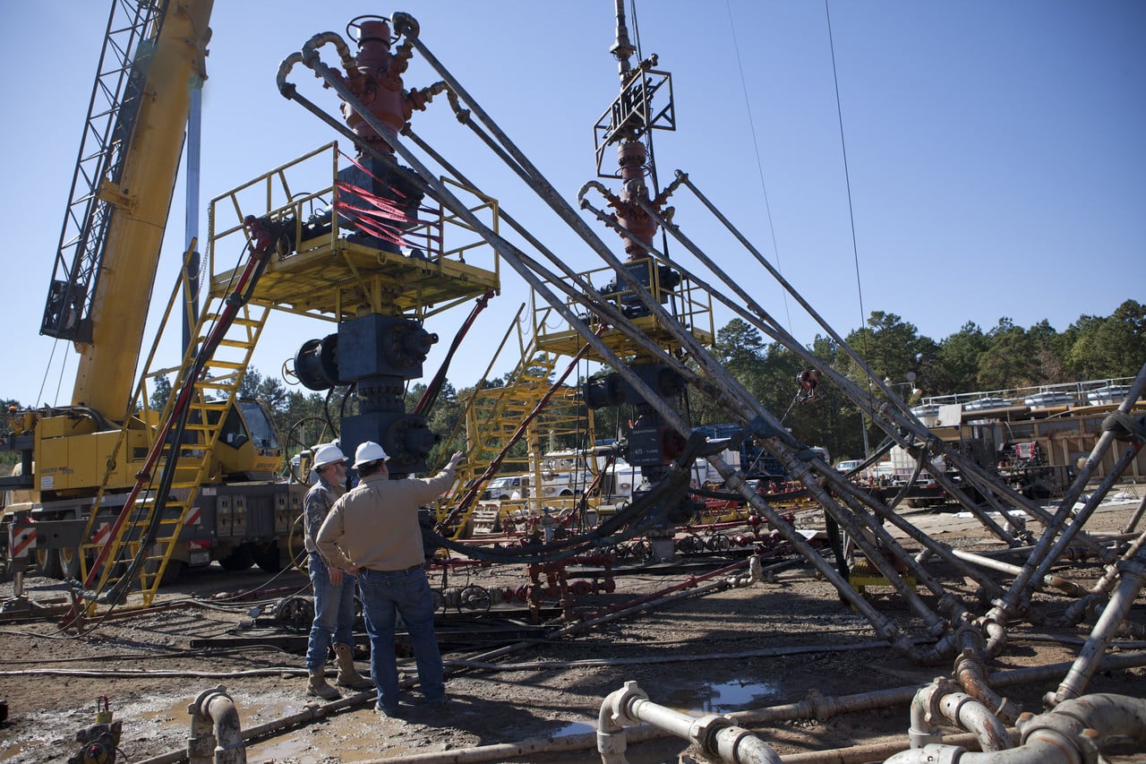 معدات حفر أفقي في حوض هاينزفيل