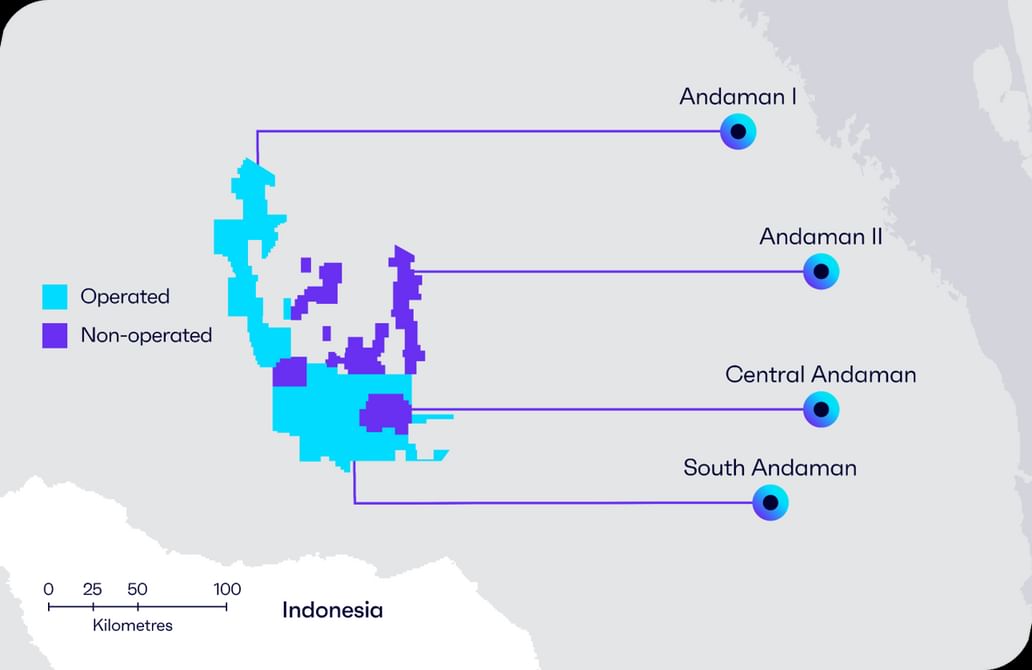 موقع حقل غاز تانكولو