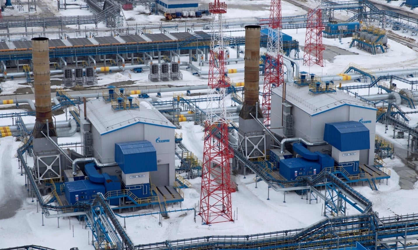 حقل غاز بوفانينكوفو في شبه جزيرة يامال الروسية 