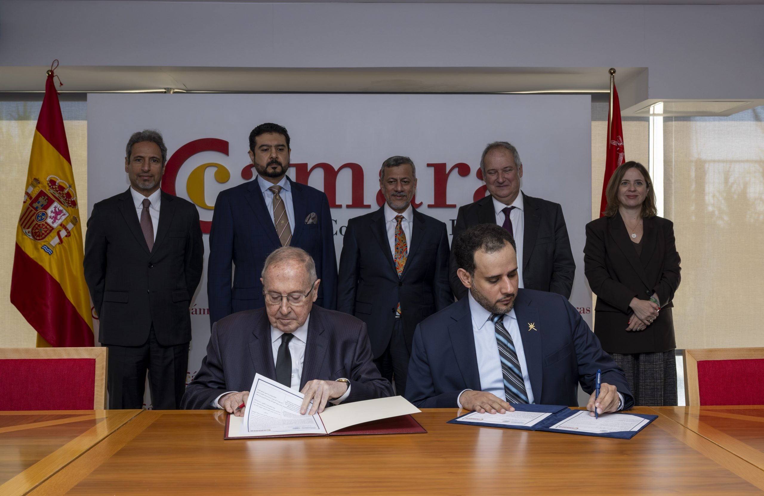 من مراسم توقيع مذكرات التفاهم بين عُمان وإسبانيا