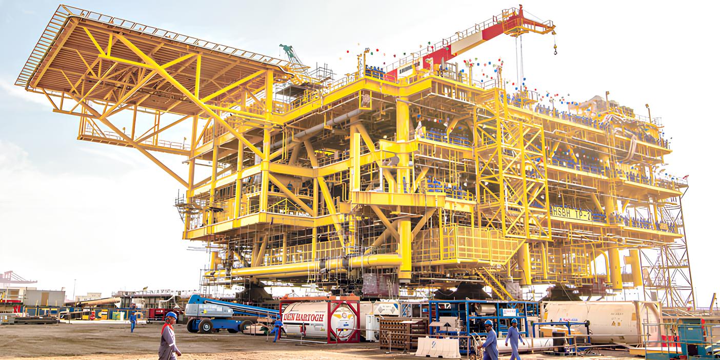 منصة في حقل الحصباة