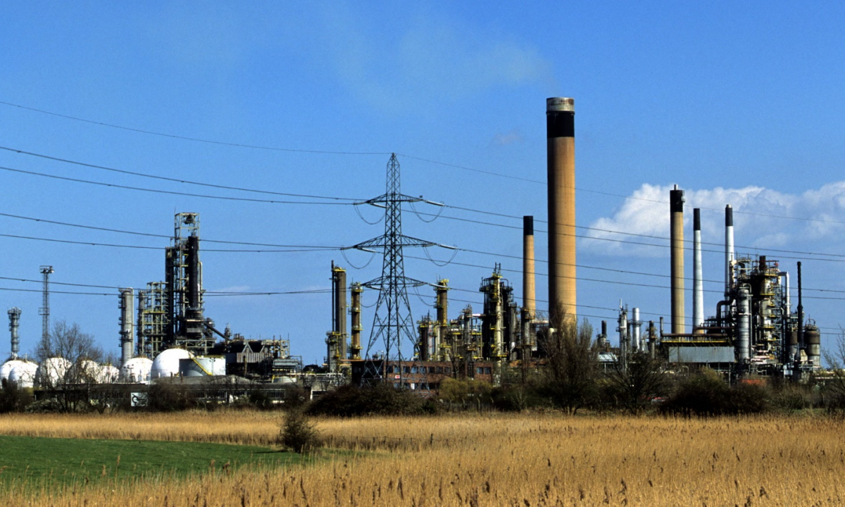 محطة الكهرباء العاملة بالغاز بمقاطعة إسيكس في بريطانيا 