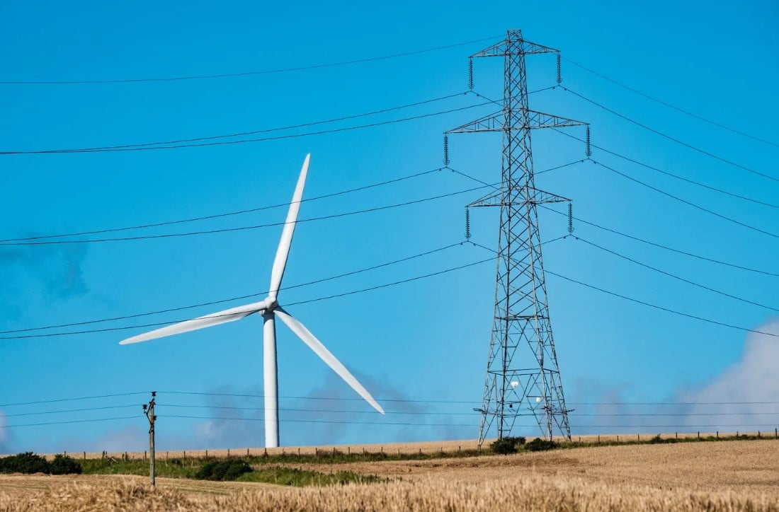 مزرعة رياح بلارغور في إسكتلندا 