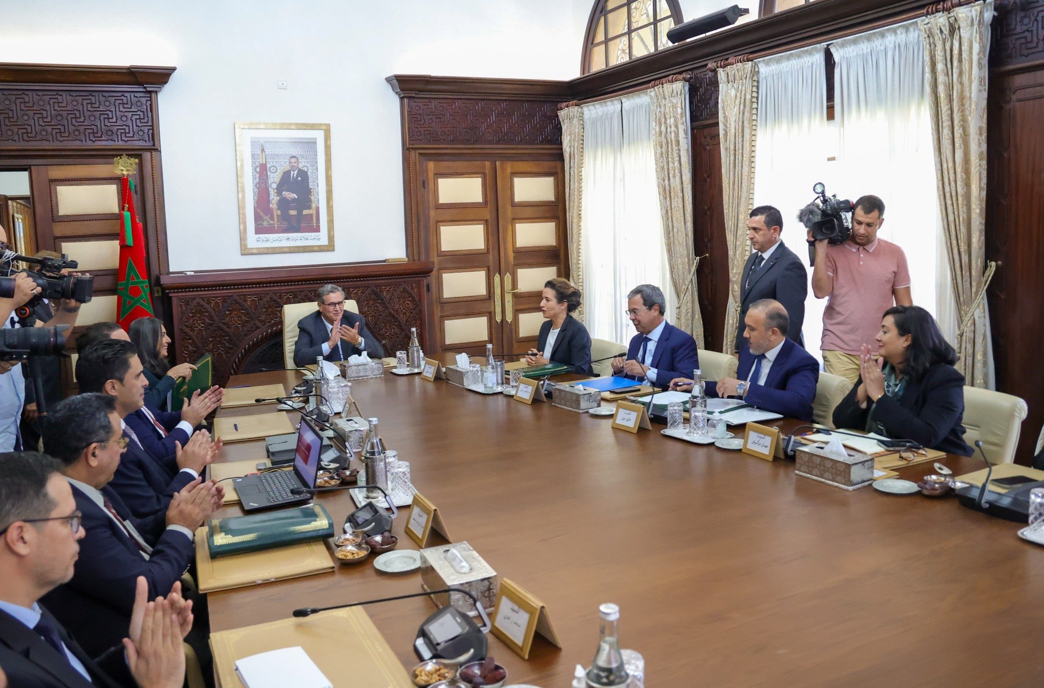 جانب من توقيع الاتفاقية- الصورة من حساب رئيس الحكومة المغربية