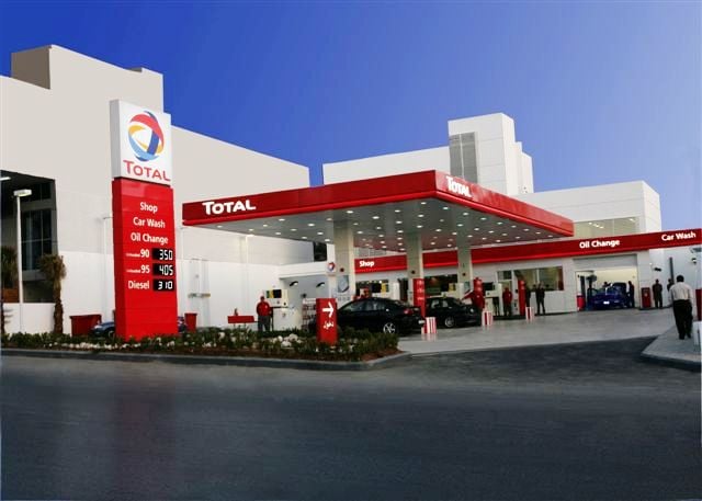 محطة وقود تابعة لتوتال في الأردن