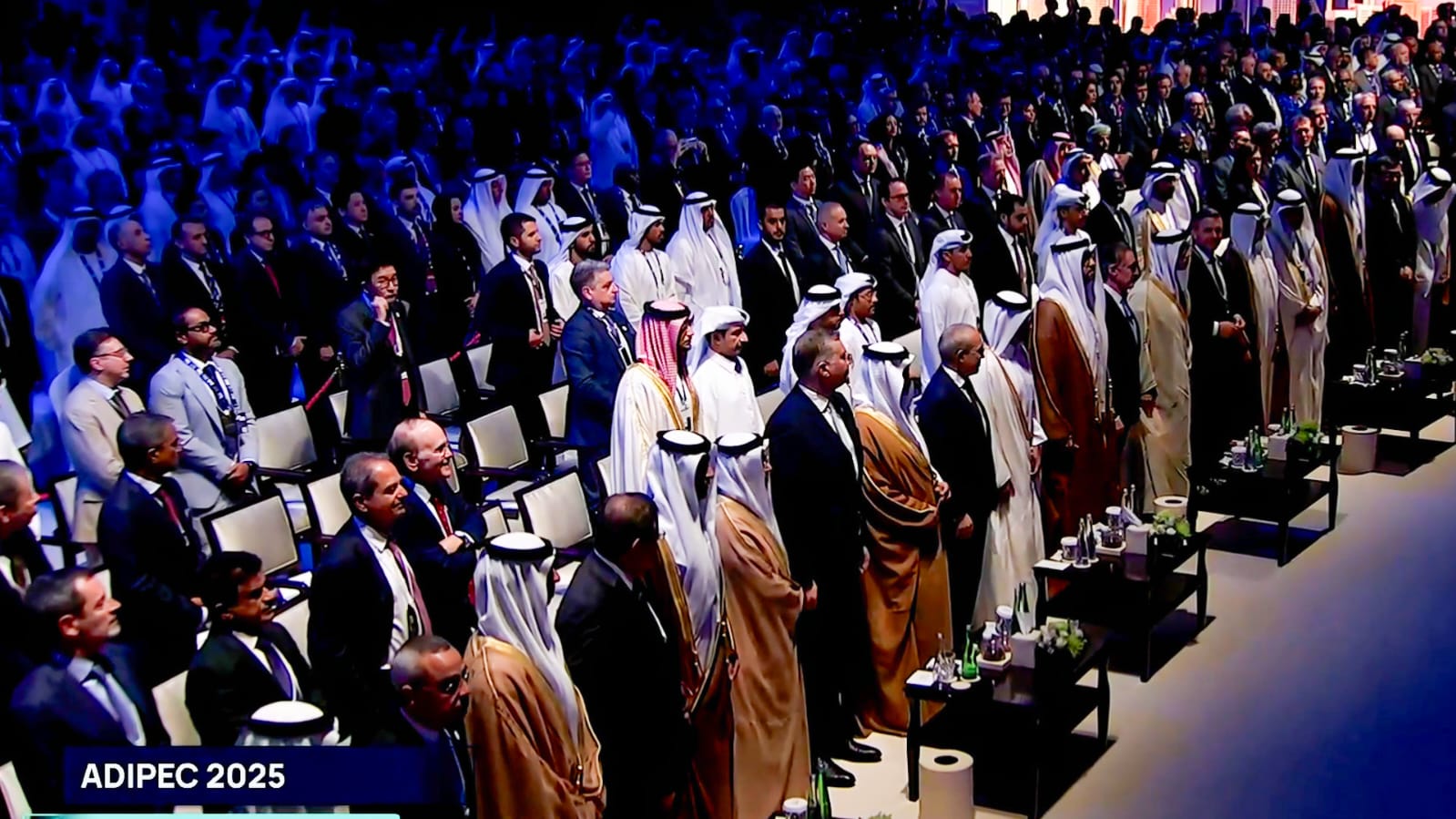 وزير البترول المصري خلال مشاركته في مؤتمر أديبك