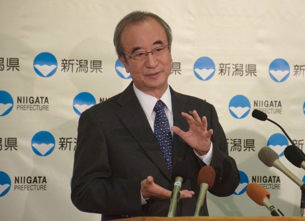 حاكم محافظة نيغاتا هيديو هانازومي