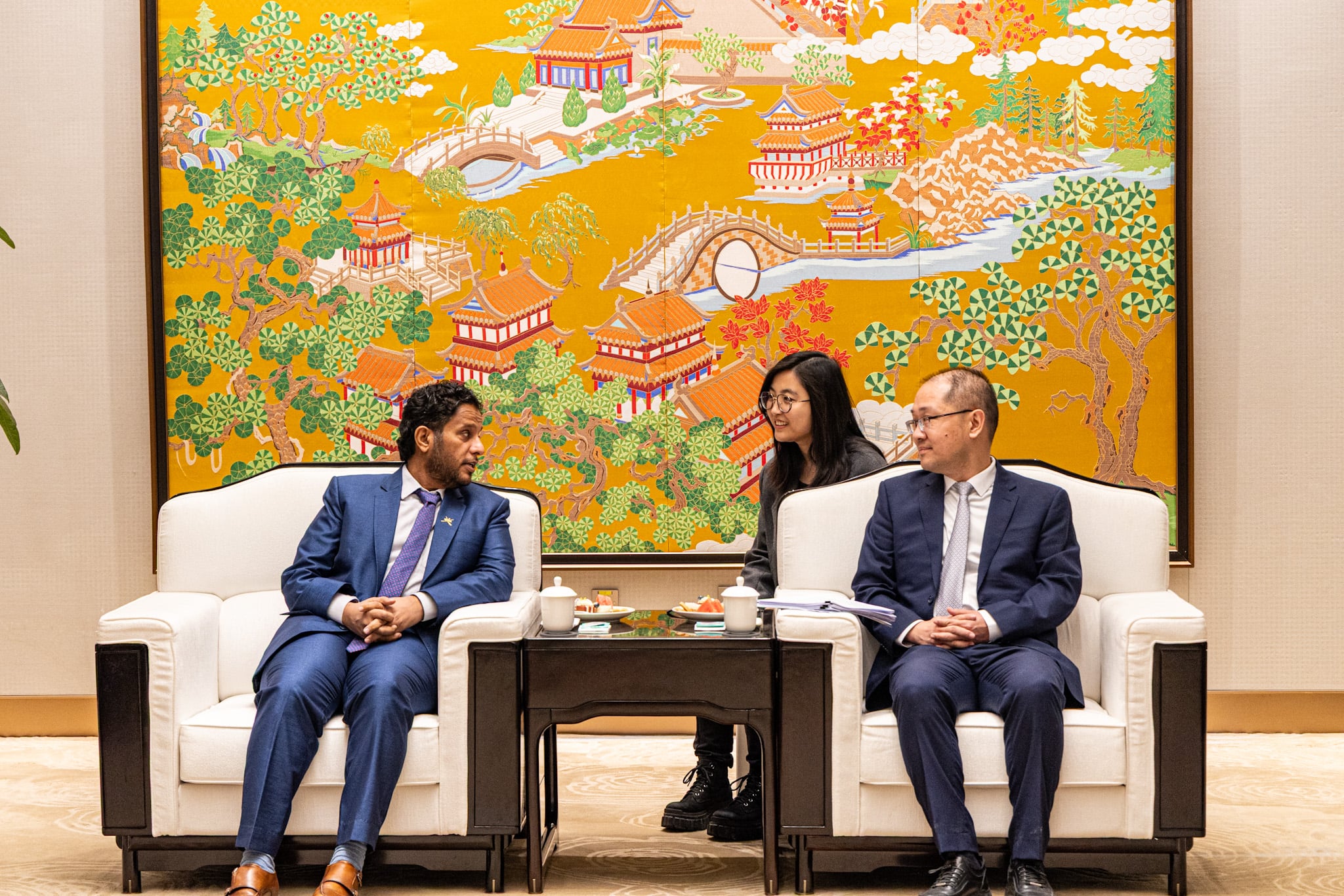 جانب من اجتماع اللجنة العُمانية الصينية- الصورة من وكالة عُمان