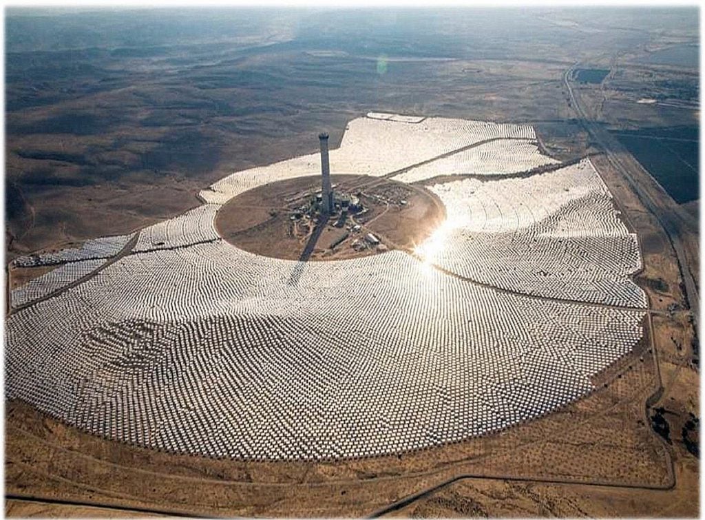 محطة طاقة شمسية في صحراء النقب