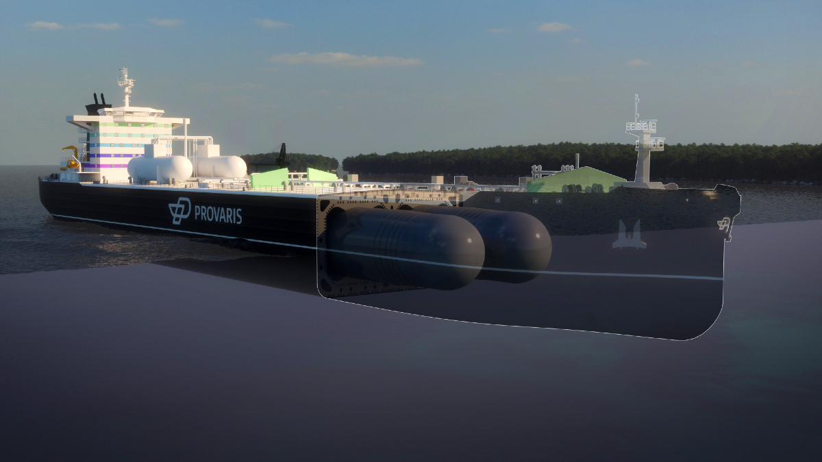 ناقلة هيدروجين مضغوط صغيرة