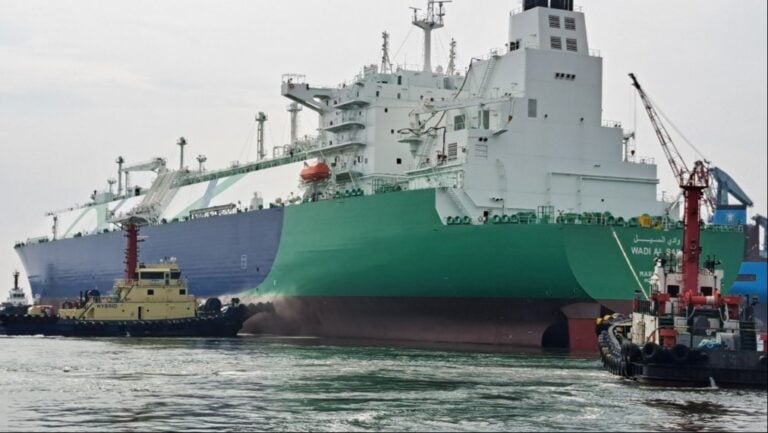 سفينة غاز طبيعي مسال تابعة لشركة قطر للطاقة