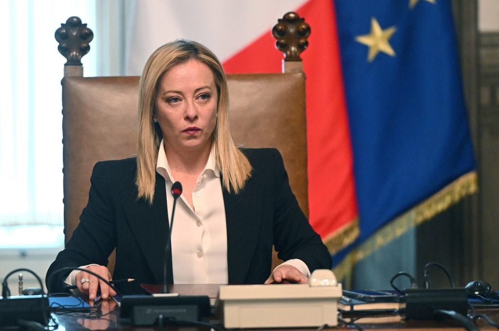 رئيسة حكومة إيطاليا بقيادة جيورجيا ميلوني