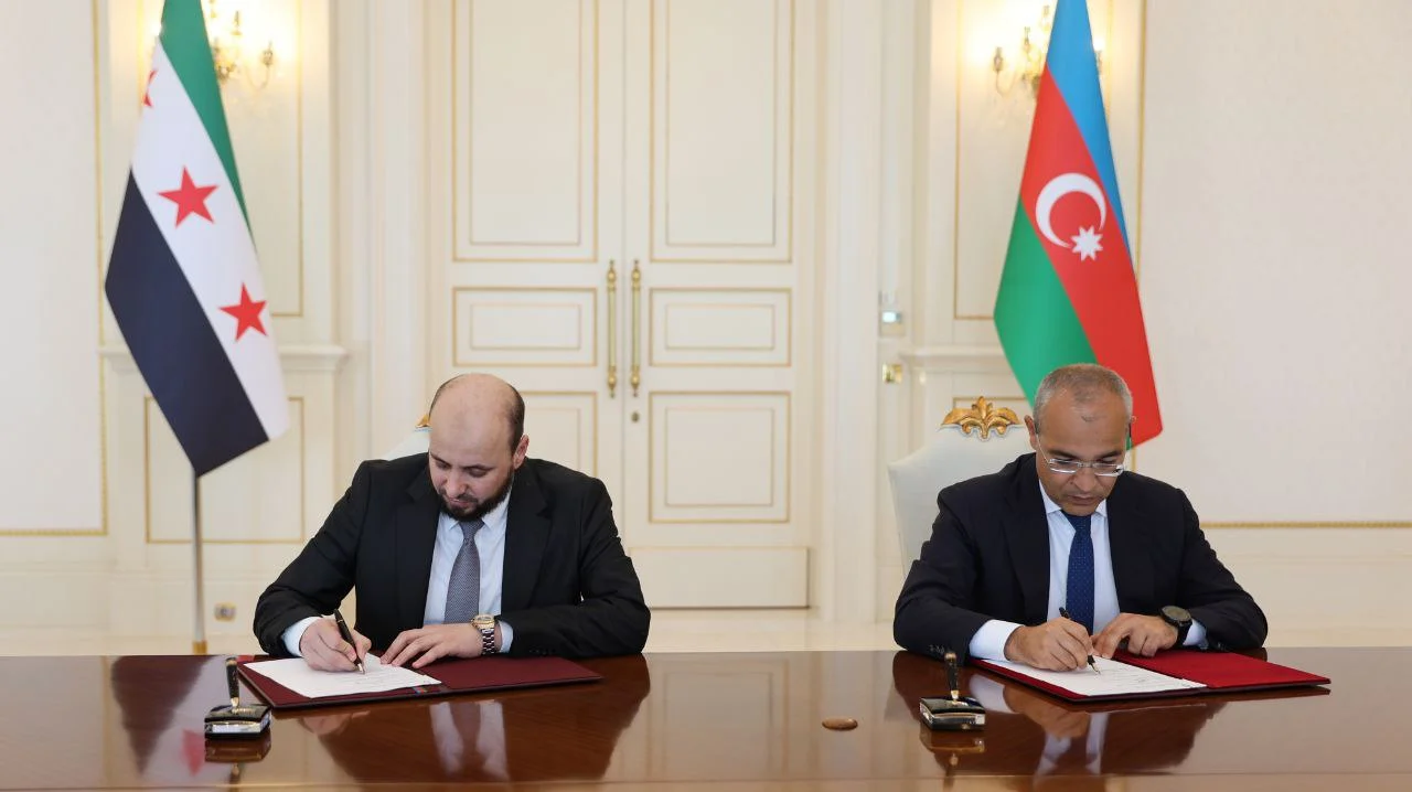 توقيع مذكرة تفاهم بين سوريا وأذربيجان لتوريد الغاز الطبيعي إلى سوريا عبر تركيا 