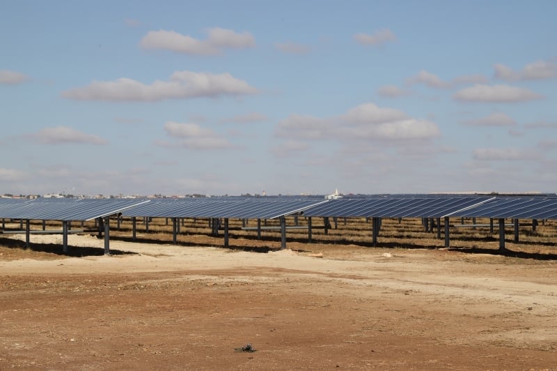 من مراسم تشغيل 3 محطات طاقة شمسية في المغرب- الصورة من حساب المكتب الشريف للفوسفاط