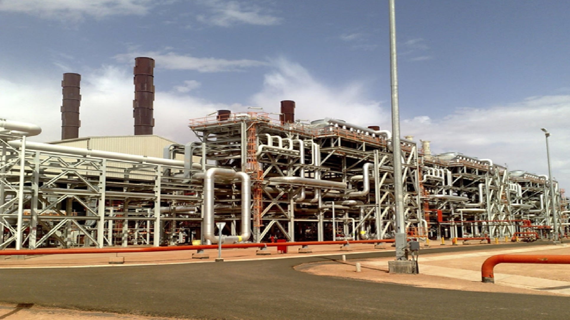 حقل الغاز الطبيعي عين أمناس في المنطقة الوسطى الشرقية بالجزائر