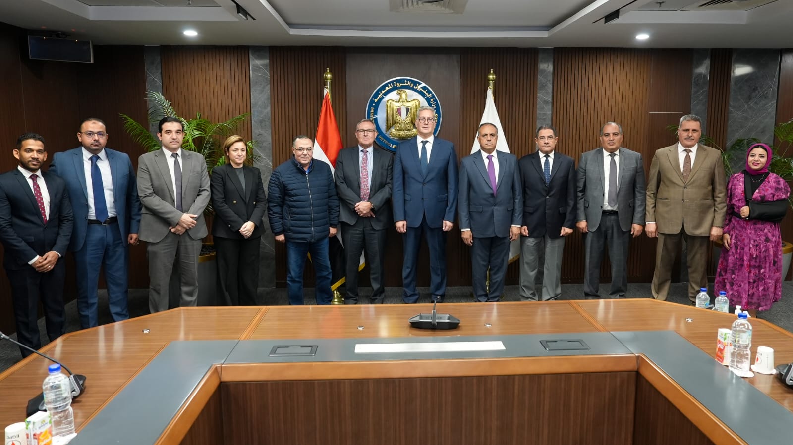 من مراسم توقيع اتفاقية التنقيب عن النفط في مصر