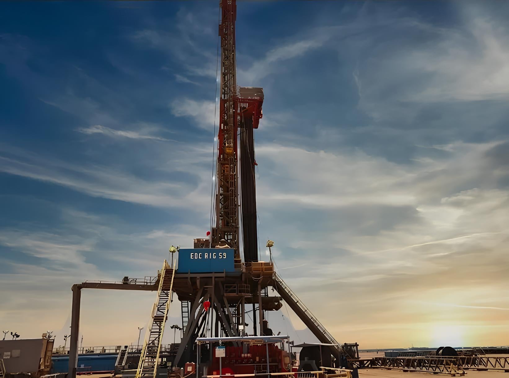 منصة تابعة لشركة الحفر المصرية