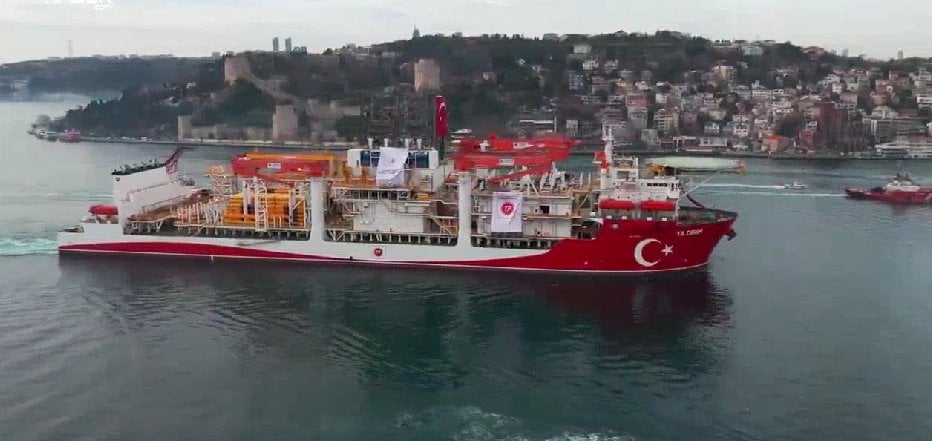 سفينة التنقيب يلدريم التركية