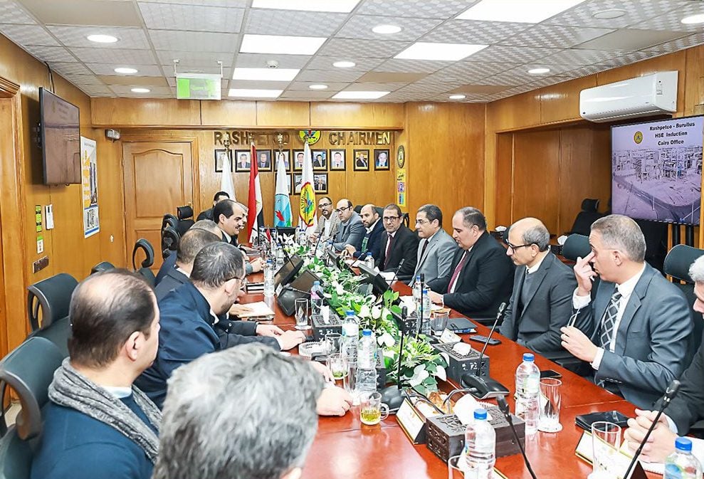 جانب من اجتماع رشيد للبترول - الصورة من وزارة البترول المصرية (7 يناير 2026)