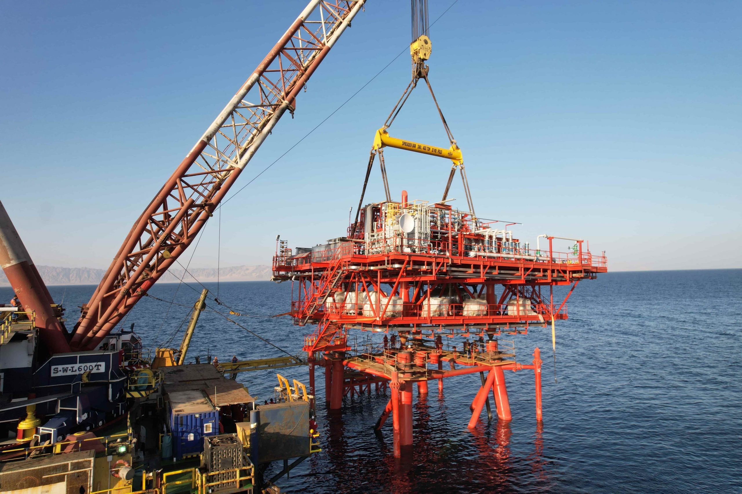 من أعمال المرحلة الأولى في حقل شمال صفا- الصورة من وزارة البترول