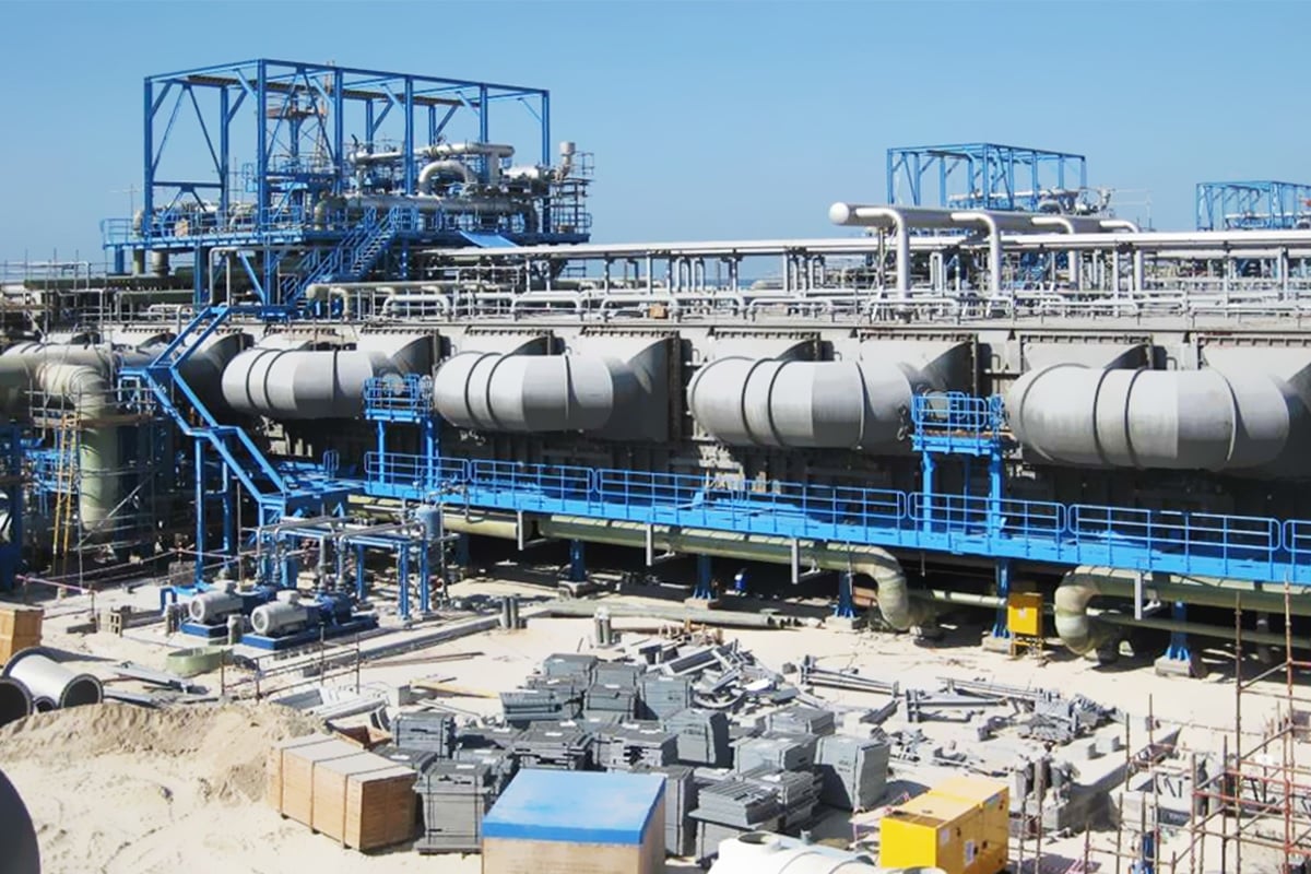 محطة معالجة المياه في رأس أبو فنطاس في قطر