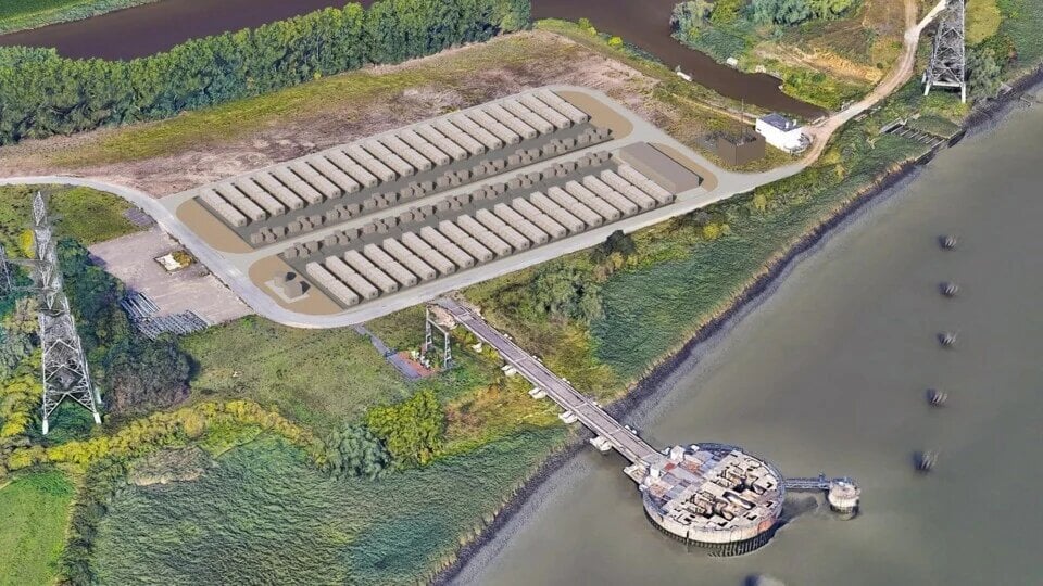 أحد مشروعات بطاريات تخزين الكهرباء