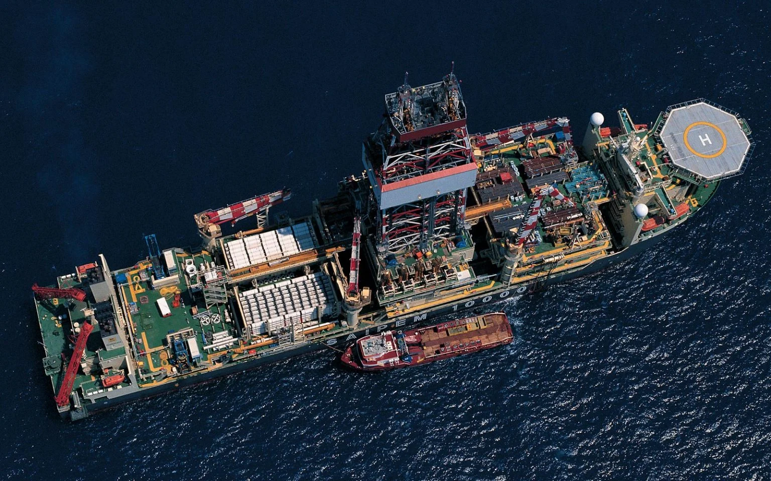 سفينة الحفر سايبم 10000 في حقل ظهر